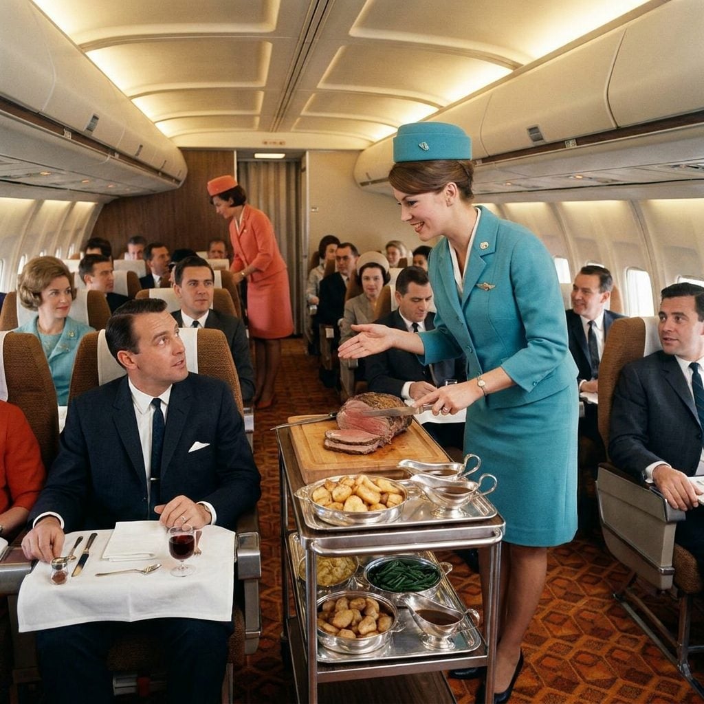 Economy Class, Where the Trolley Came Around With Carved Roast Beef