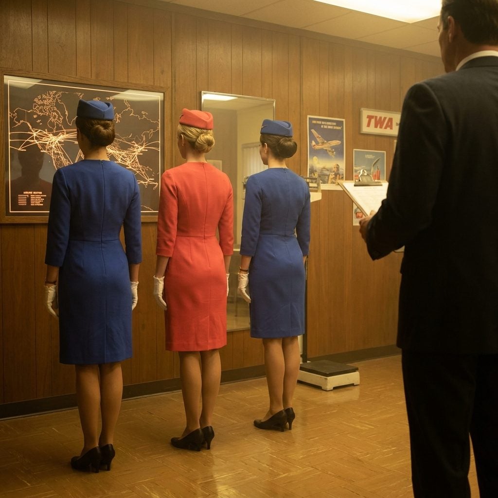 Stewardesses Faced Weigh-Ins, Height Checks, and a Hard Age Ceiling of 32