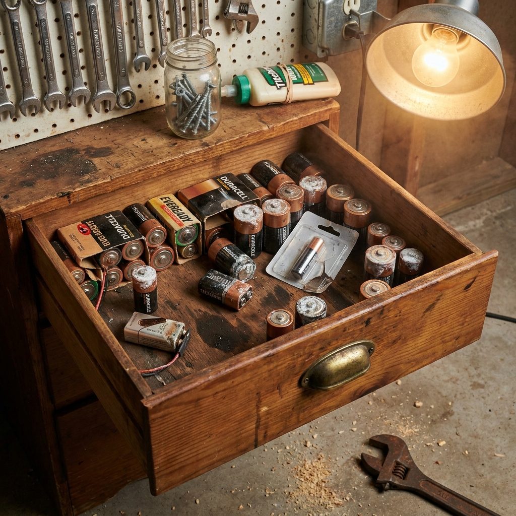 The Drawer of Dead Batteries That No One Could Bring Themselves to Throw Out