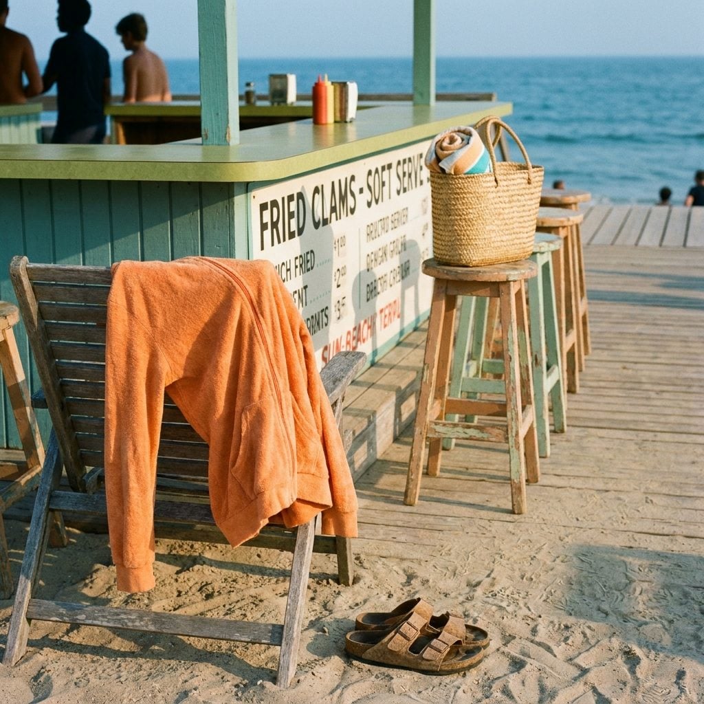 The Terry Cloth Cover-Up That Pulled Double Duty at the Beach and the Lunch Counter