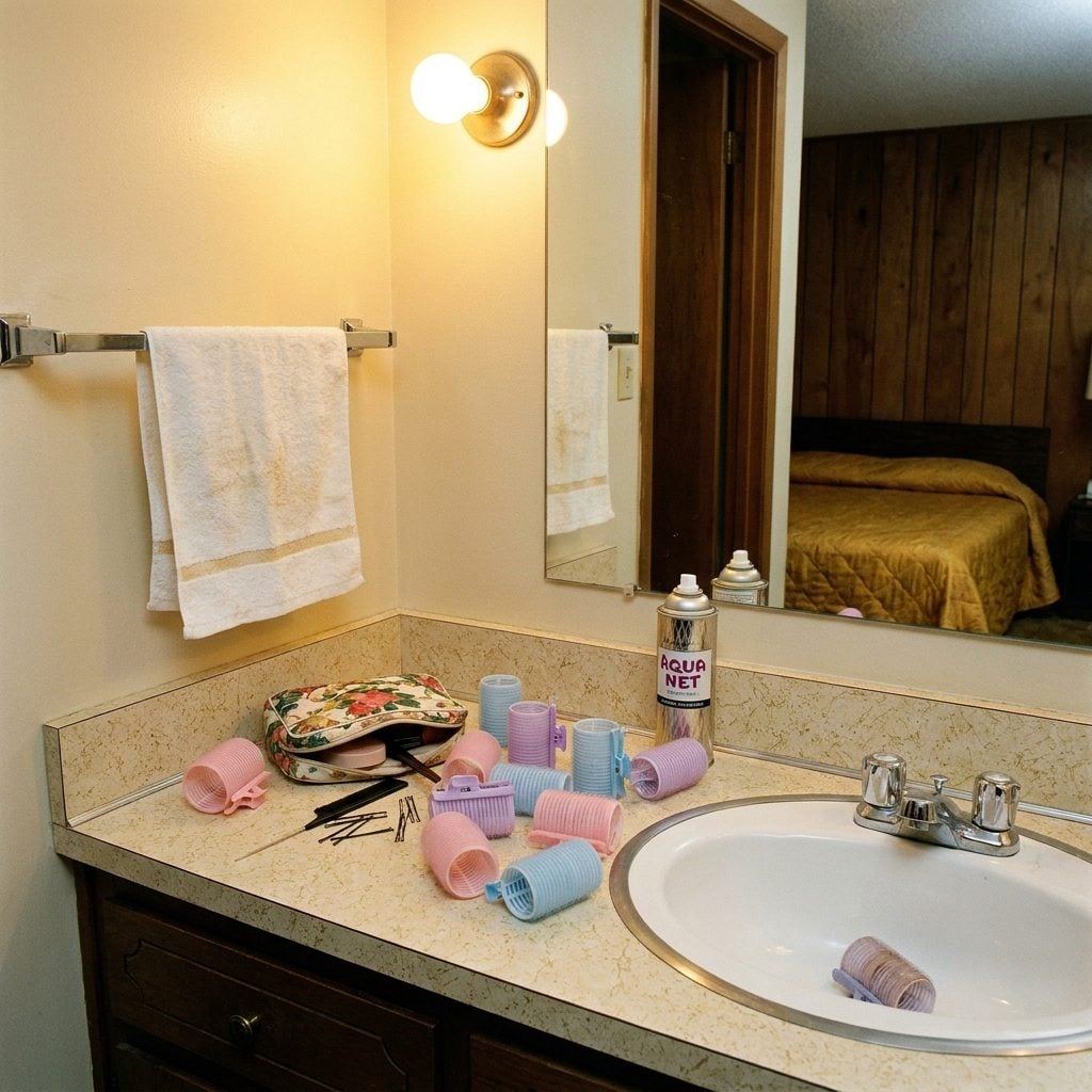 Oversized Plastic Hair Rollers for Fixing Feathered Vacation Hair Overnight