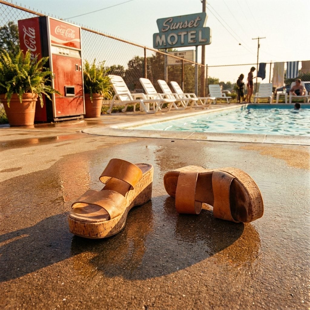 Platform Sandals That Turned Every Wet Motel Walkway Into a Slip-and-Slide