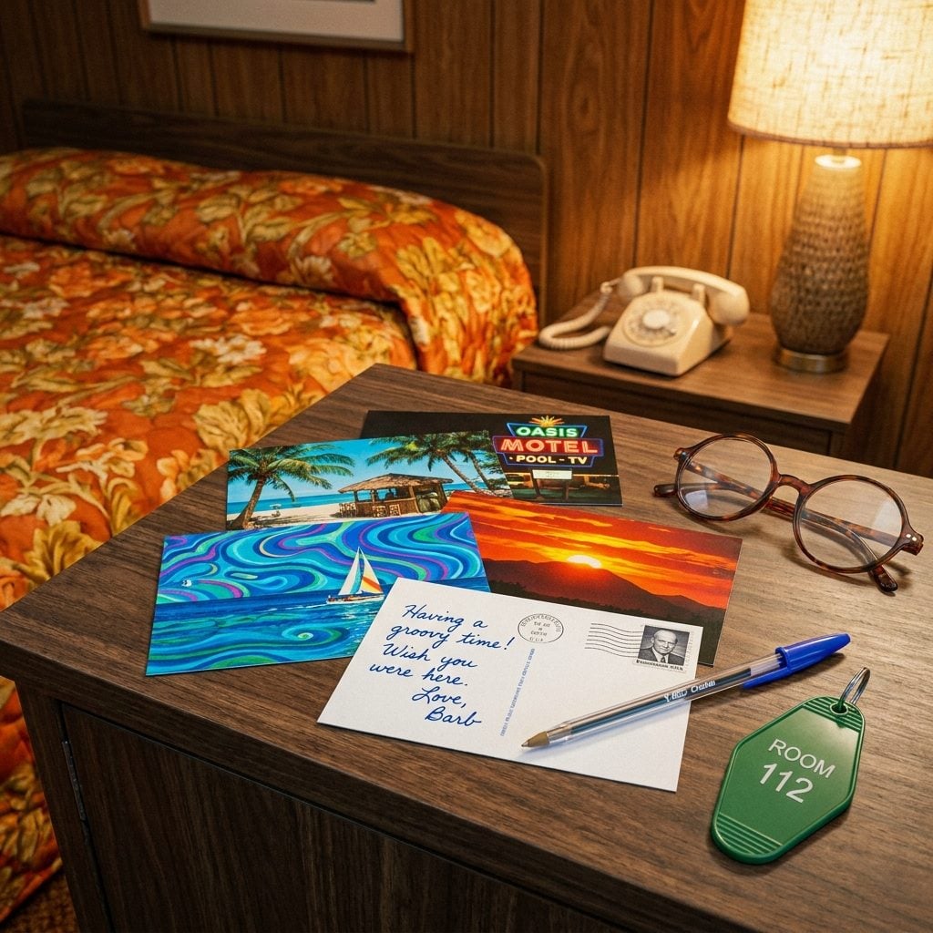 A Stack of Postcards You Fully Intended to Mail to Every Relative Back Home
