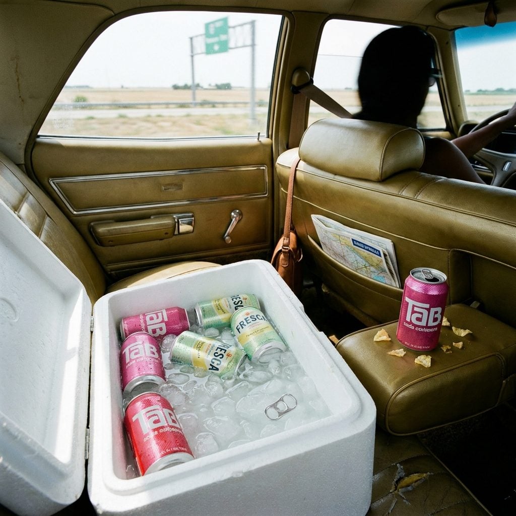 A Can of Tab or Fresca Packed Into the Cooler for the Long Drive