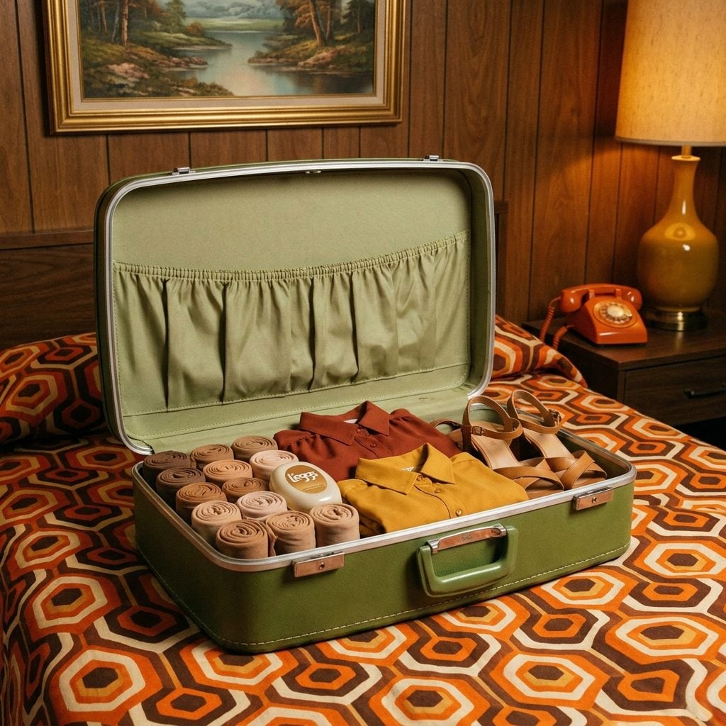 Pantyhose Carefully Rolled to Avoid Snags During Travel