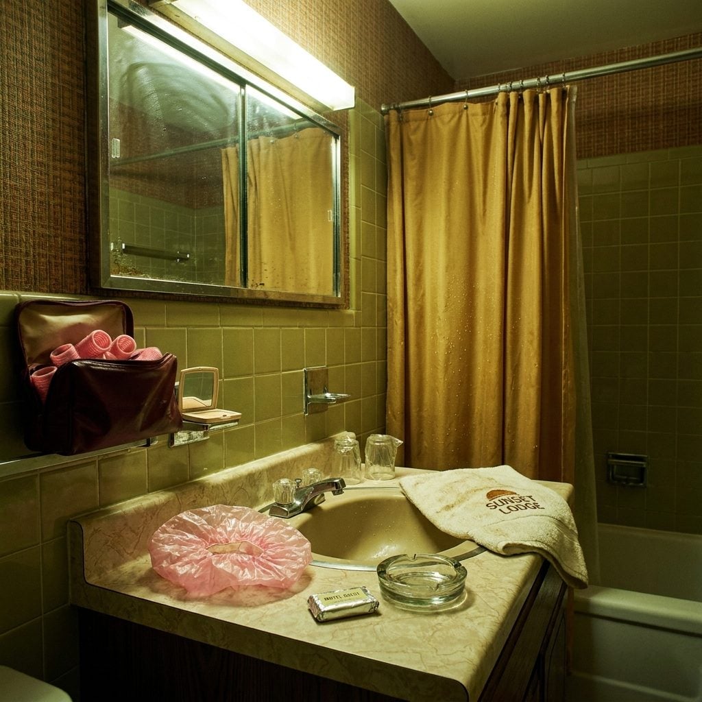 The Disposable Shower Cap from a Previous Motel, Reused Until It Disintegrated
