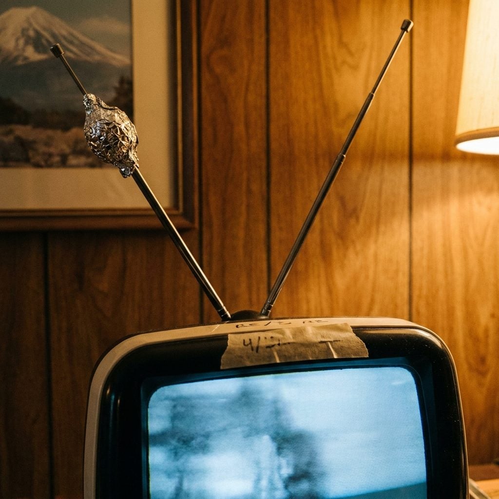 Rabbit-Ear Antennas You Had to Hold at Exactly the Right Angle