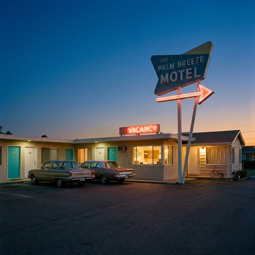 The Family Who Owned the Place and Lived Right There Behind the Office