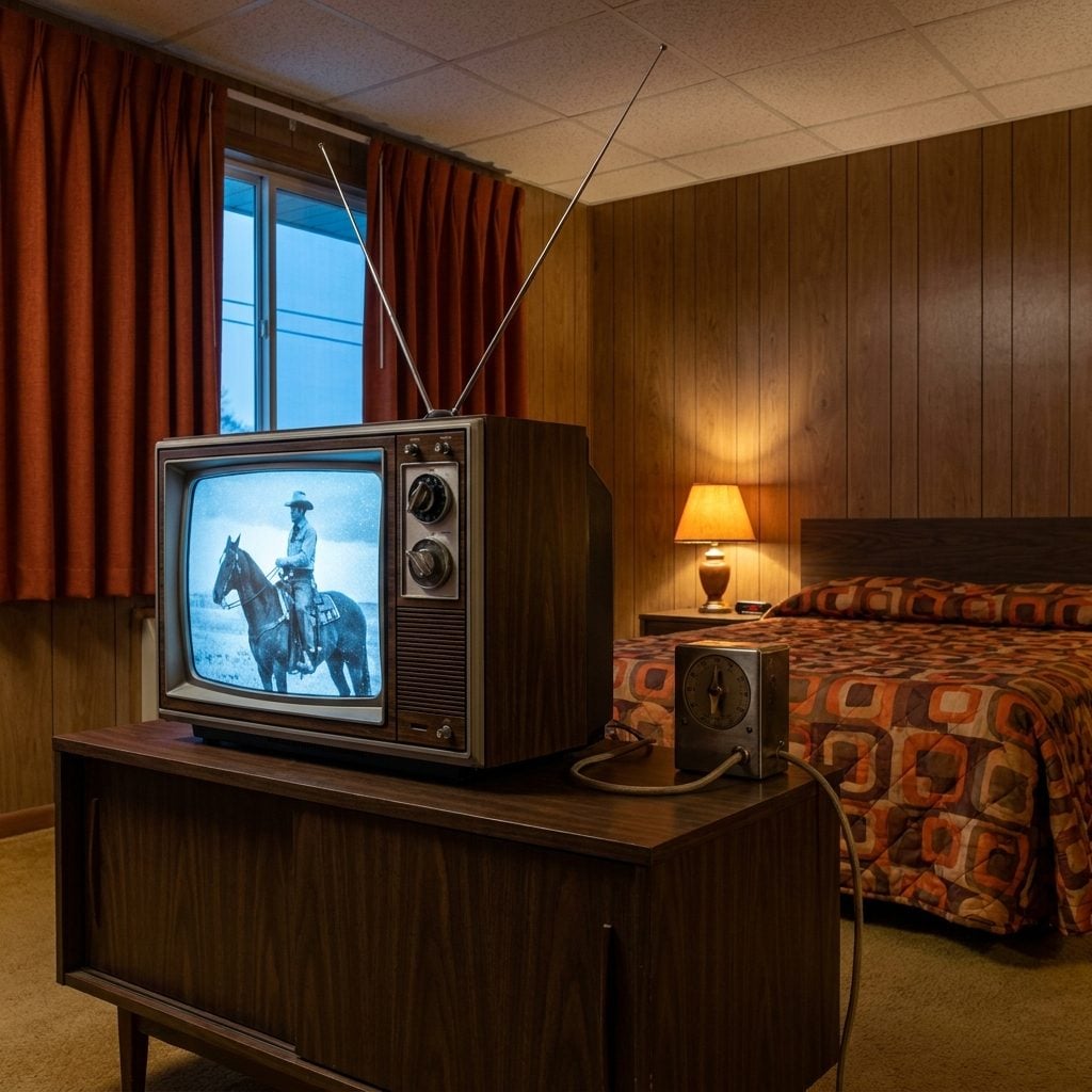 TV Channels Changed with a Clunky Rotary Dial on the Set