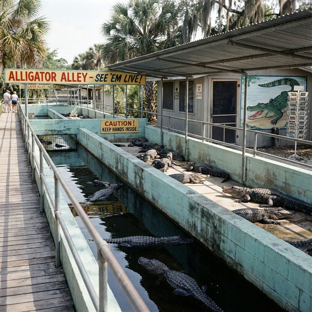 Alligator Farms Where You Could Hold a Baby Gator for a Quarter