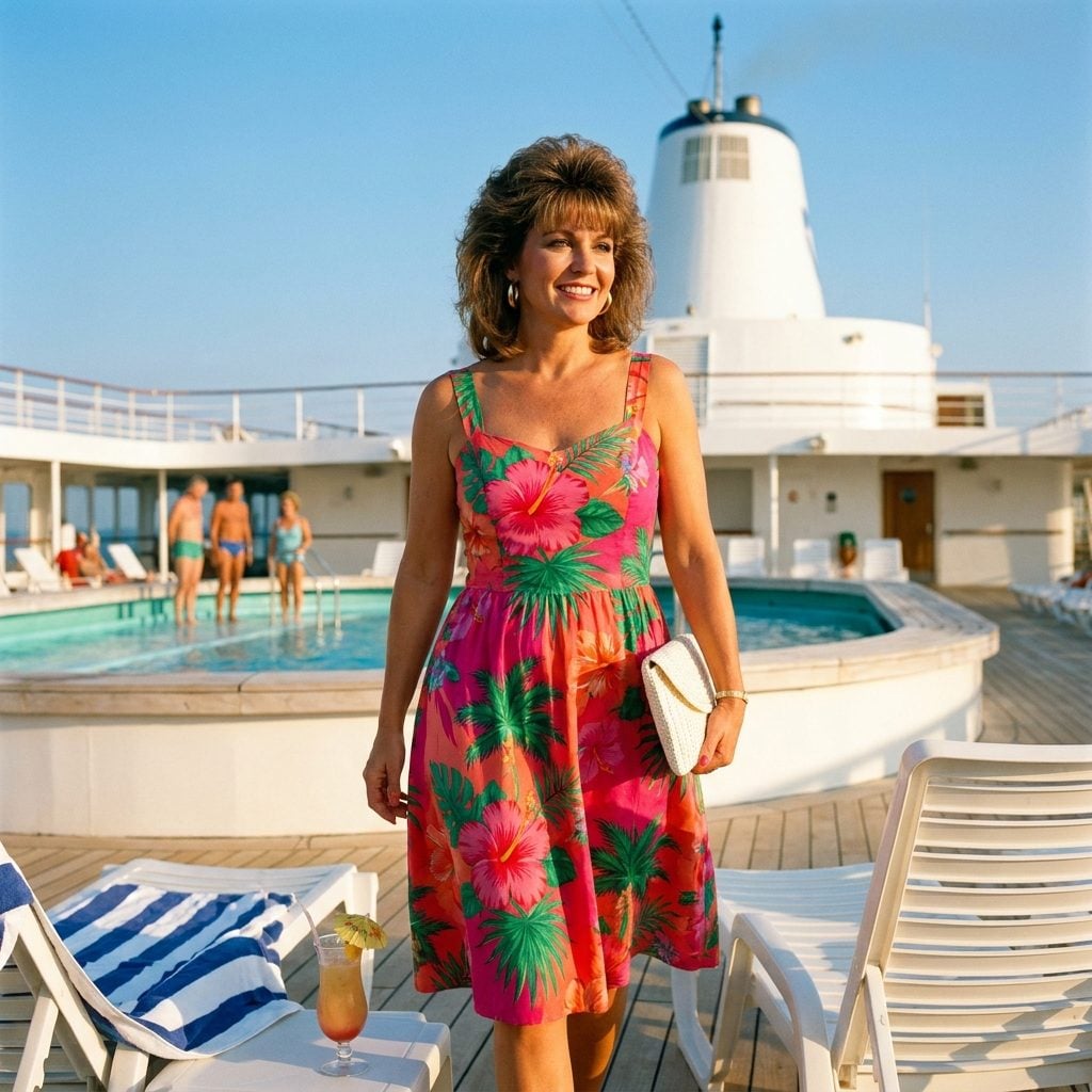 Bright Tropical Print Sundresses That Could Be Spotted from the Upper Deck