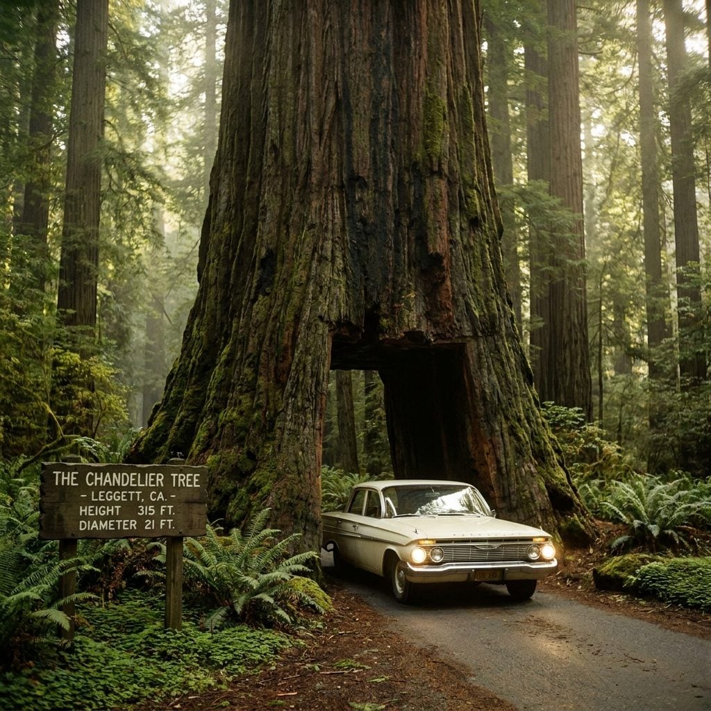 Drive-Through Trees That Required Folding In the Side Mirrors First