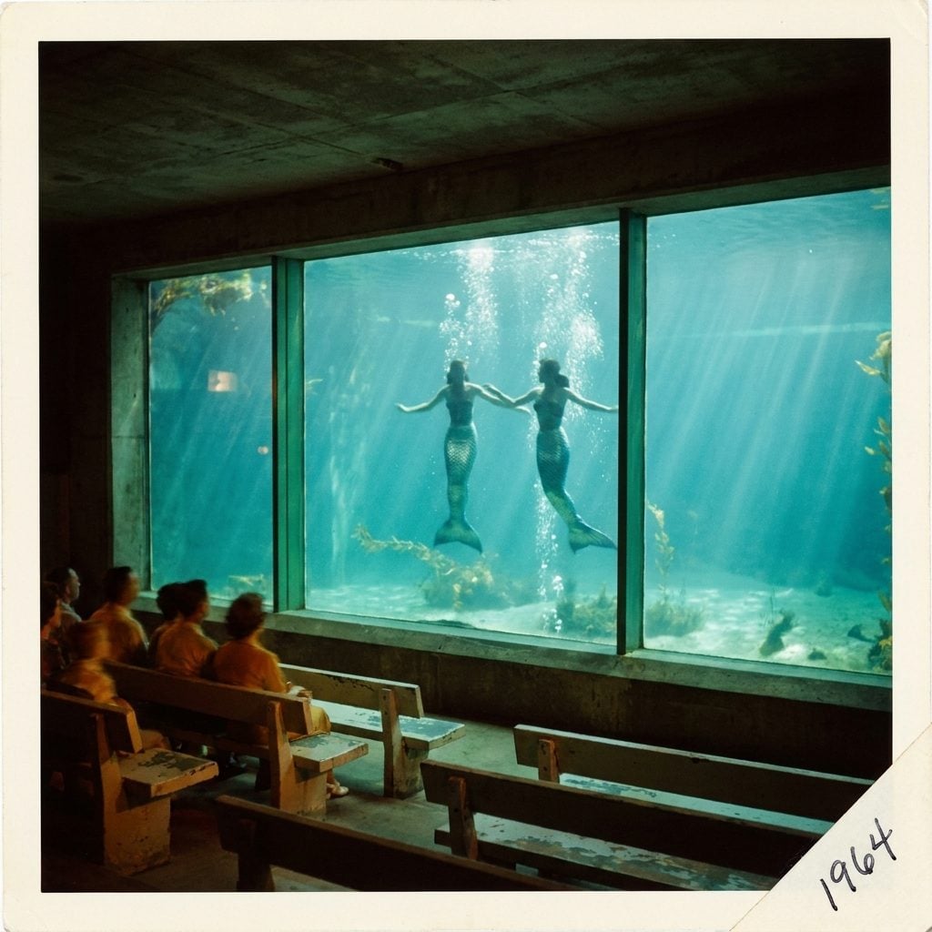 The Mermaid Show Where Real Women Held Their Breath Behind Plate Glass