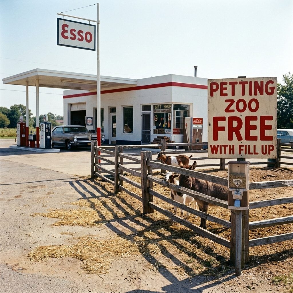The Petting Zoo Attached to a Gas Station That Somehow Also Sold Pecan Logs