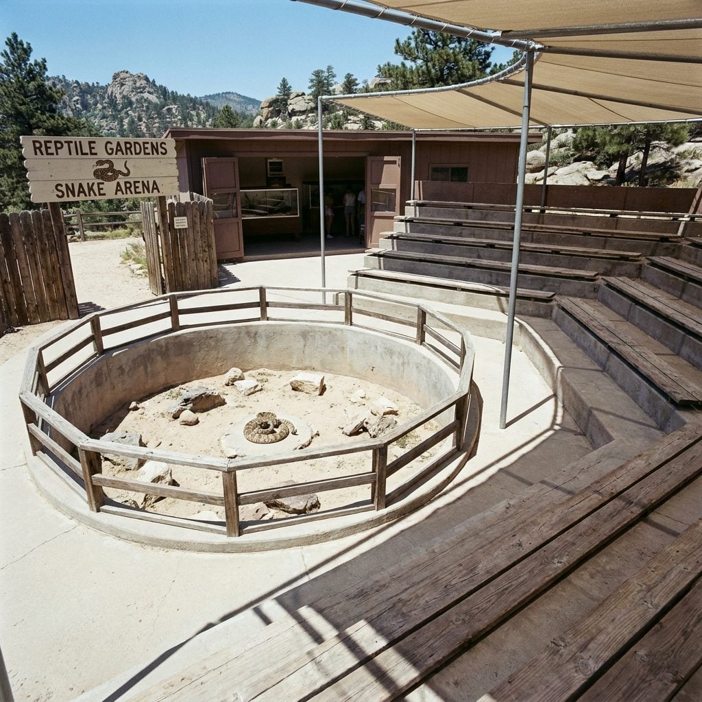Reptile Gardens Where a Man in Khaki Held a Rattlesnake and Narrated the Whole Thing