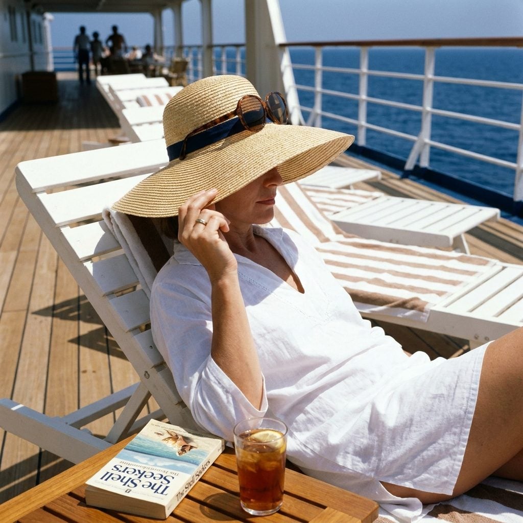 Wide-Brim Straw Sun Hats with Grosgrain Ribbon Bands
