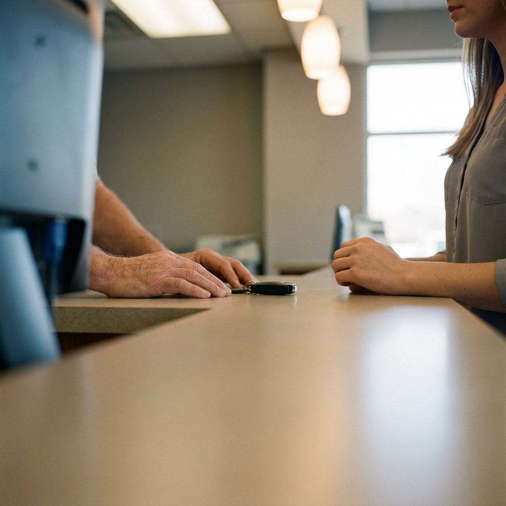Adding a Driver at the Counter Instead of Online Before Arrival