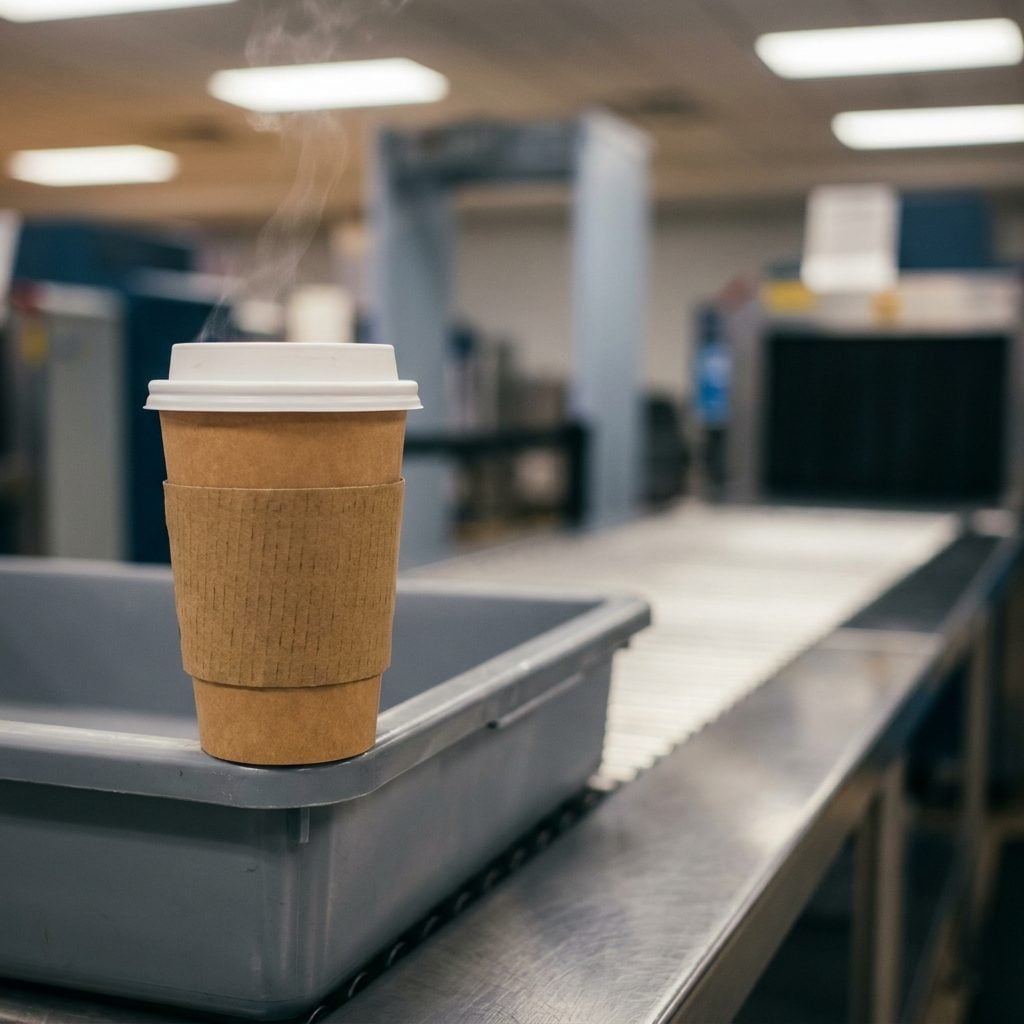 Arriving at the Checkpoint Still Holding a Full Coffee