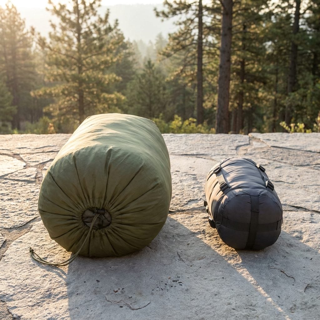 Buying a Sleeping Bag Stuffed in a Compression Sack Before You Check Its Packed Size