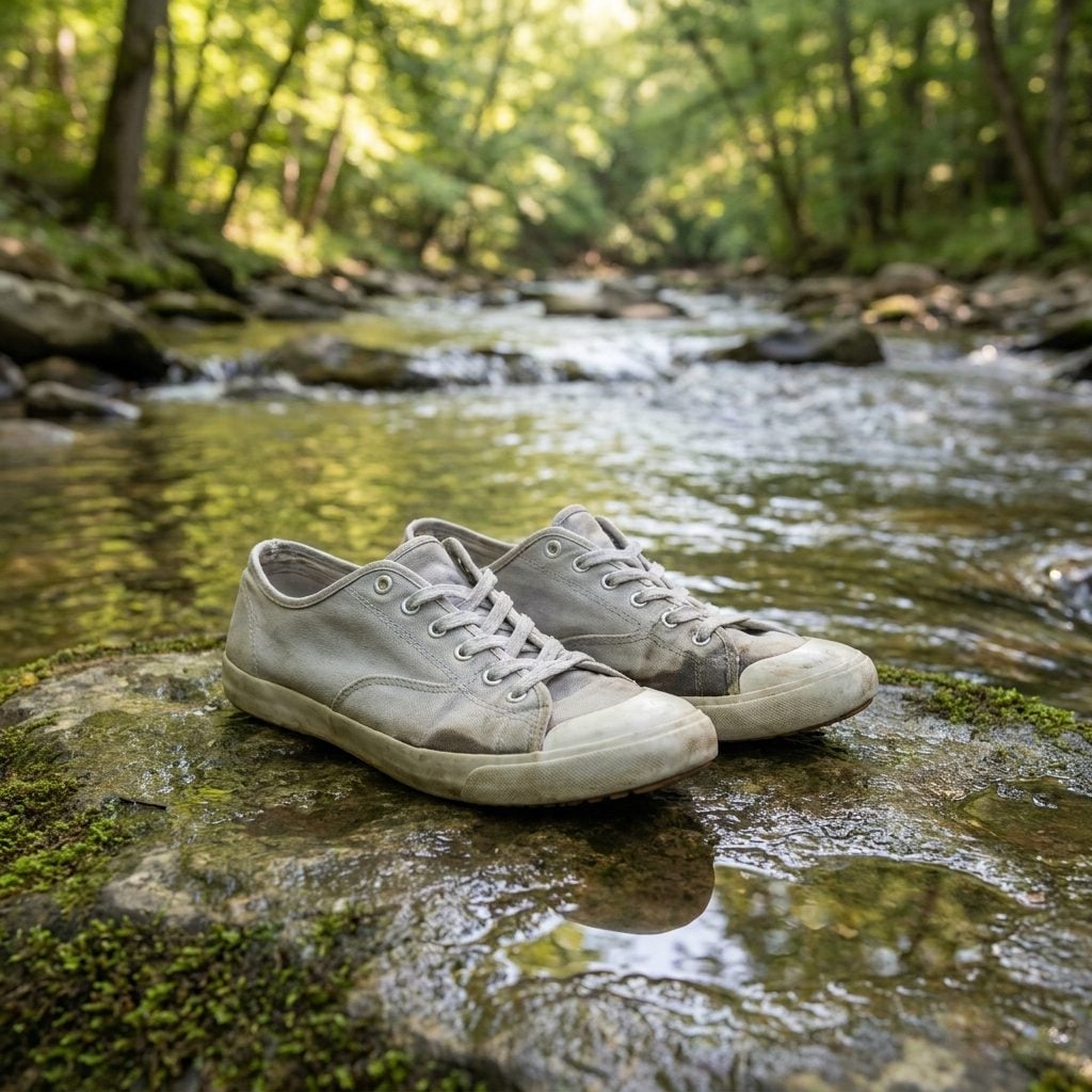 Camp Shoes That Are Just Old Running Sneakers with No Grip Left