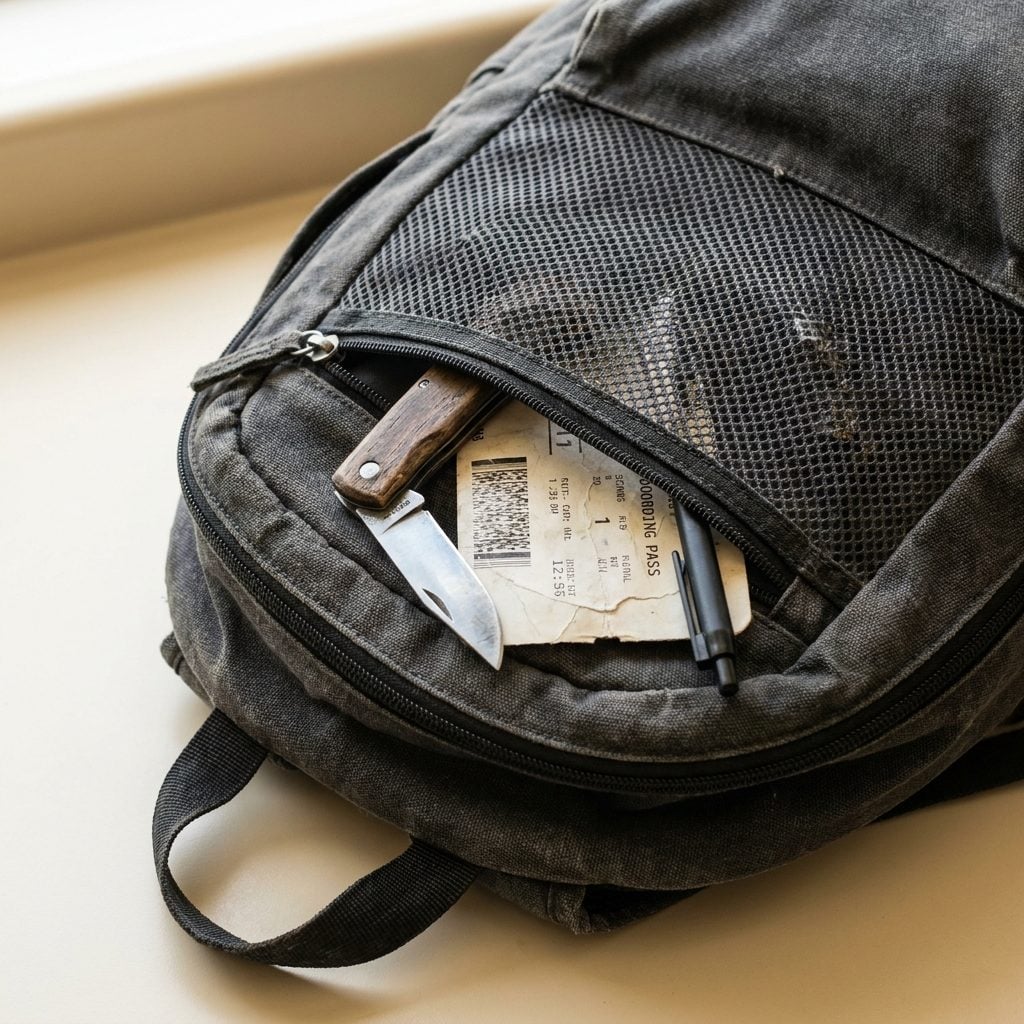 Carrying a Souvenir Knife You Forgot Was in the Front Pocket