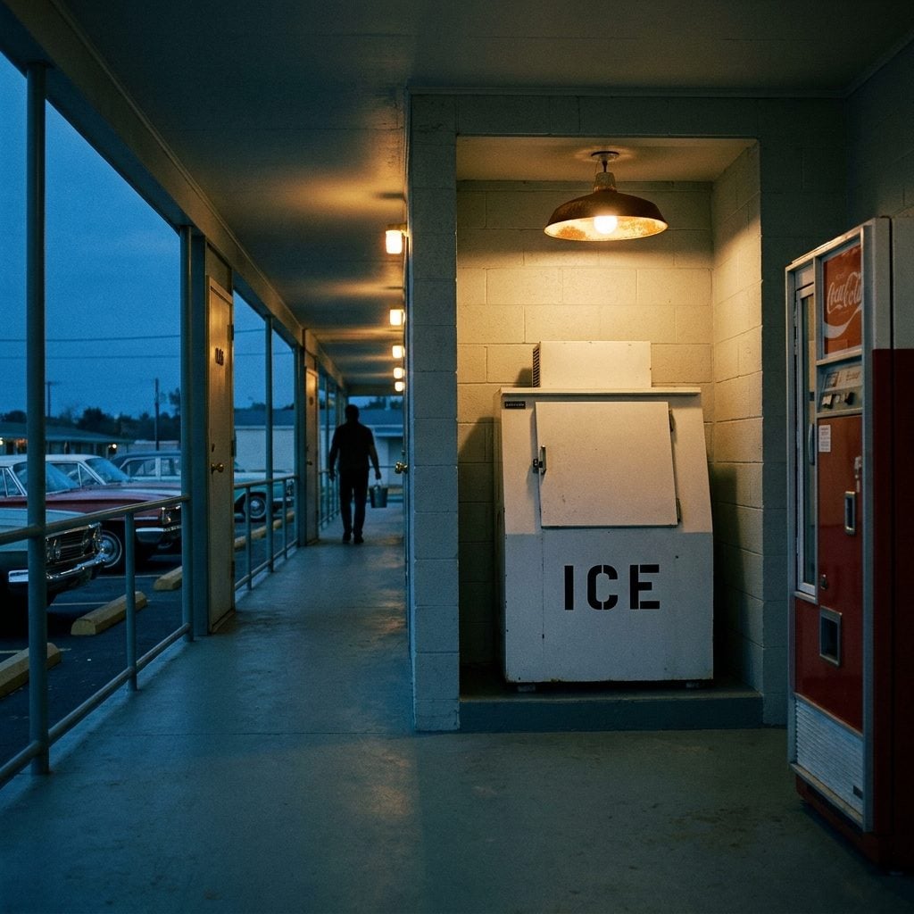 The Cement Block Ice Machine at the End of Every Corridor