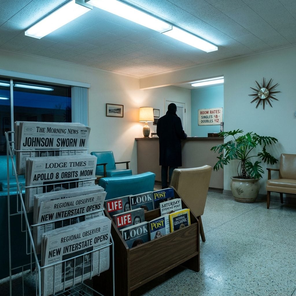 The Lobby Newsstand Stocked Fresh Every Morning Before Sunrise
