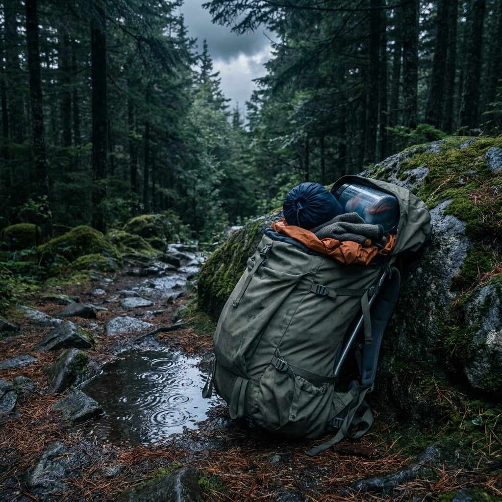 Packing Your Rain Gear at the Bottom of Your Pack