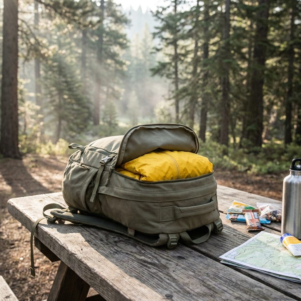 Packing Your Rain Gear at the Bottom of Your Pack