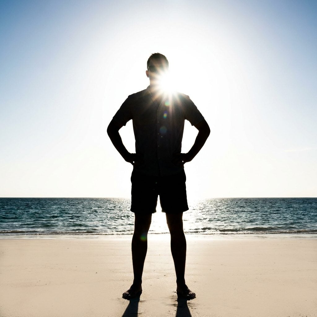 Standing With the Sun Directly Behind You and Turning Yourself Into a Silhouette