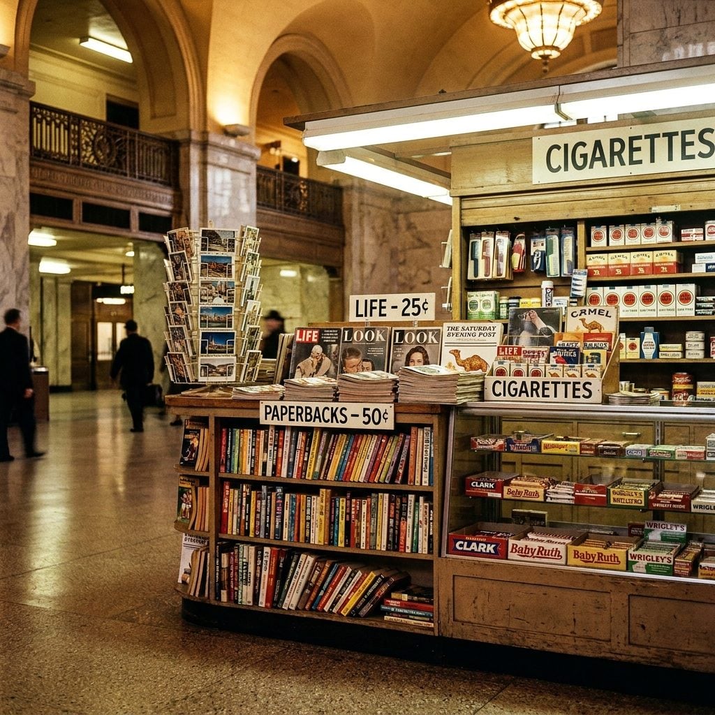 The Station Newsstand Where You Bought a Paperback and a Pack of Gum for the Trip