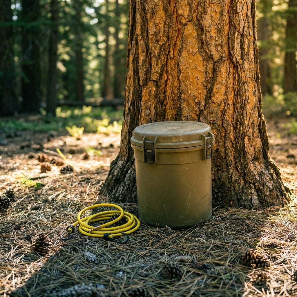 Using a Regular Bungee Cord to Hang a Bear Canister