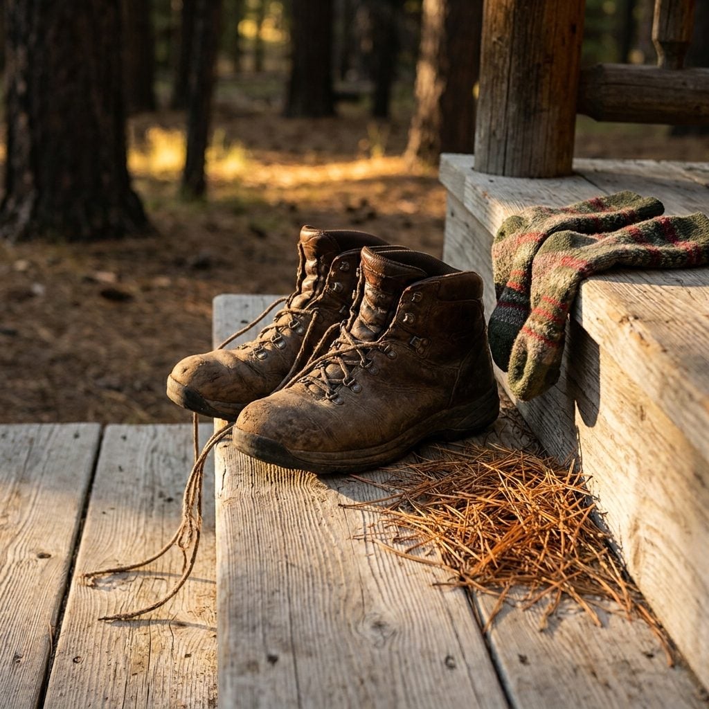 Wearing Brand-New Boots Out of the Trailhead Parking Lot