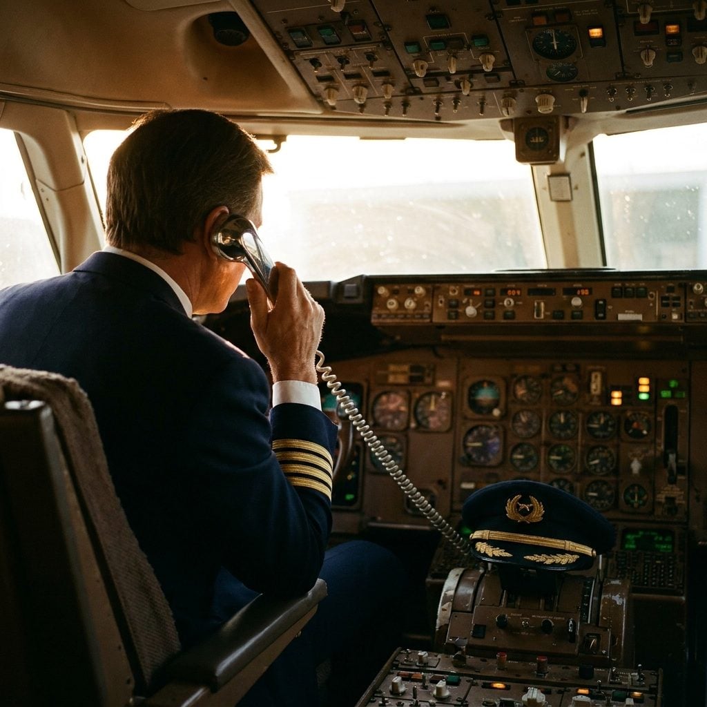 The Captain's Unhurried Announcement About the Route Ahead