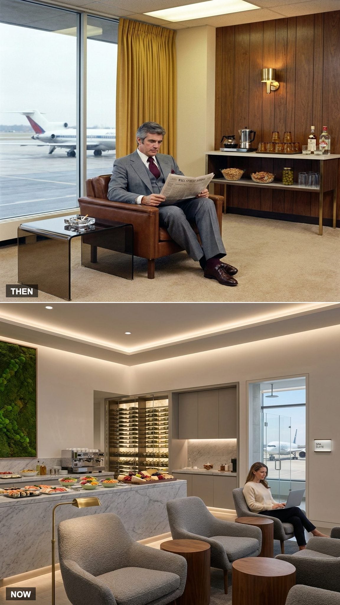 The Airline Lounge: From Peanuts to Full Spa Service