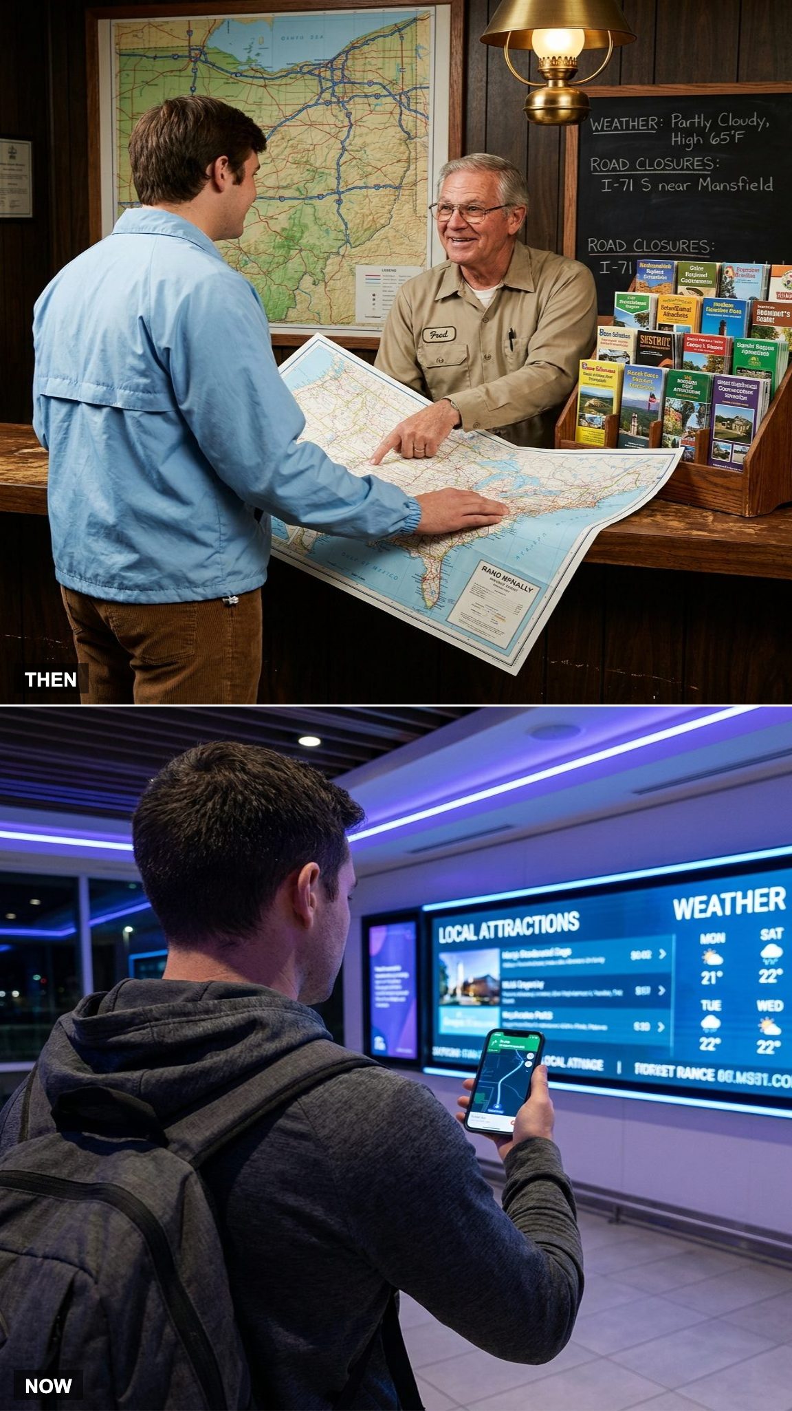 Asking a Stranger for Directions vs. Letting the Phone Do the Talking