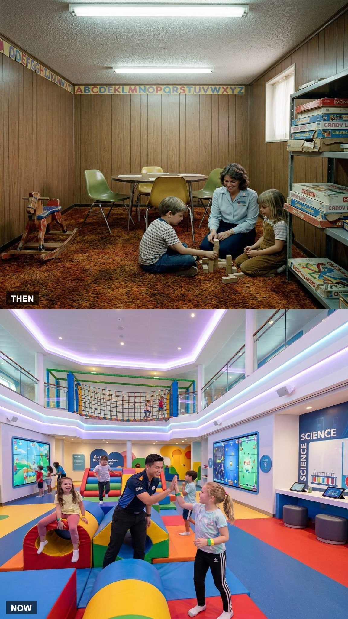 Basic Children's Playrooms vs. Massive Kids' Adventure Clubs