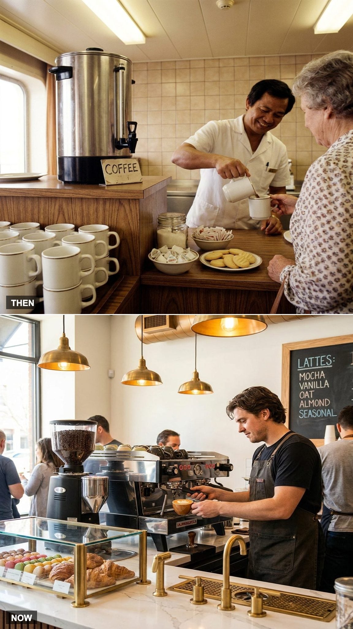 Basic Coffee Stations vs. Specialty Cafés and Espresso Bars