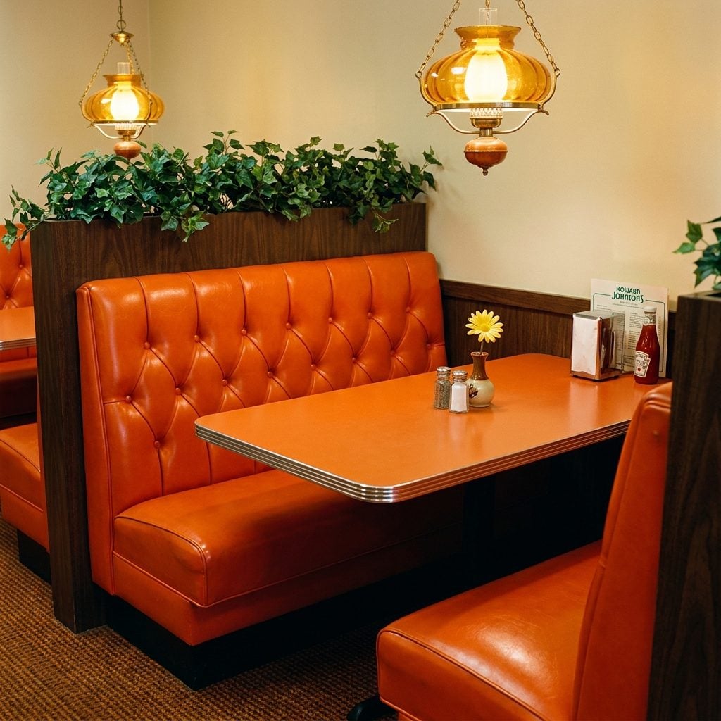 The Booth With the Orange Vinyl That Squeaked When You Slid In