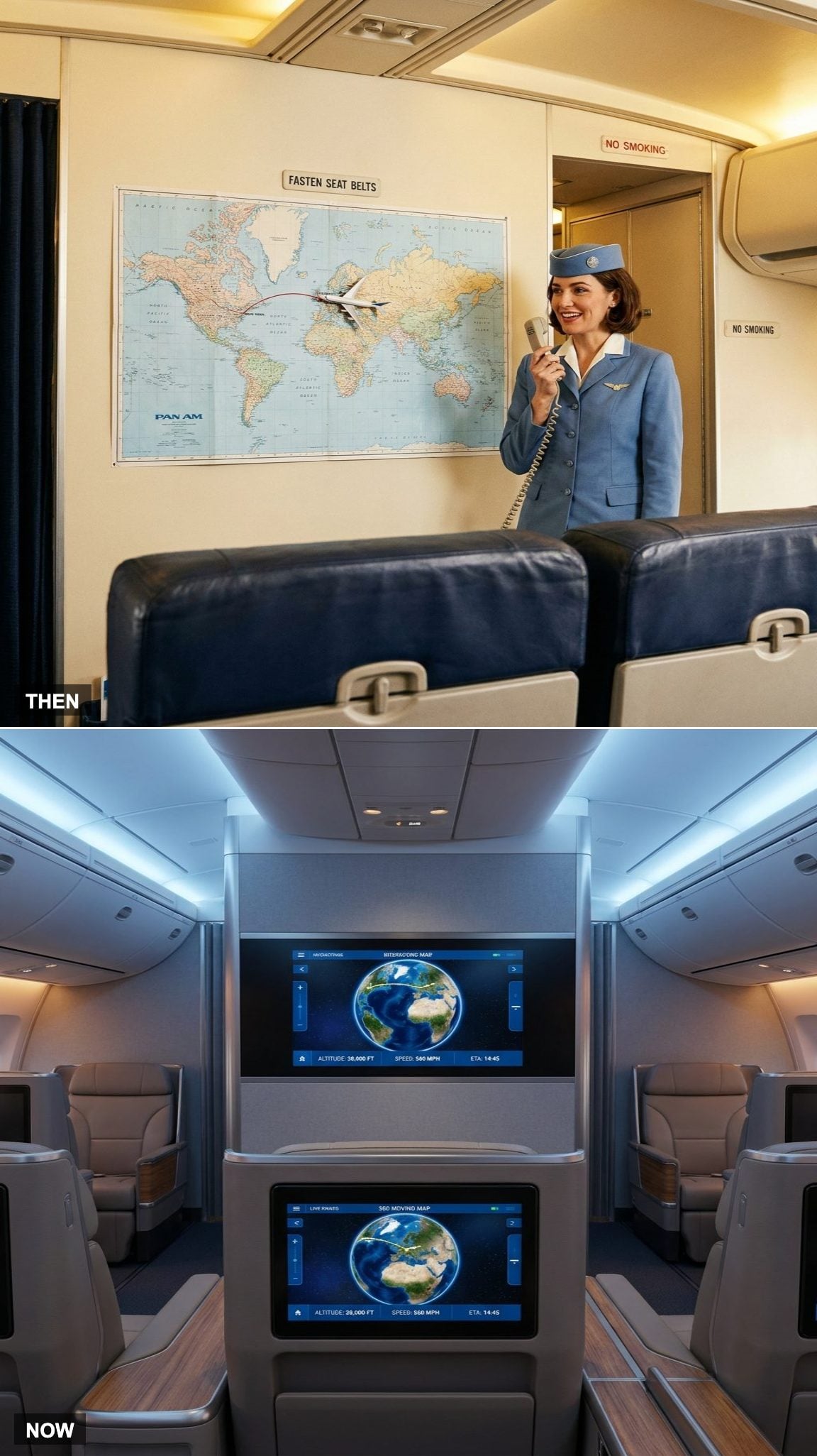 The Captain's Announcement vs. The Live Map on Your Screen
