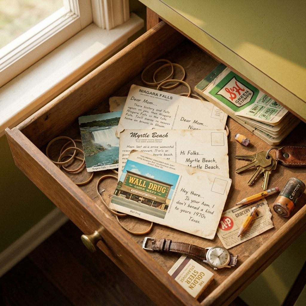 The Cards That Never Got Mailed and Turned Up in a Drawer Two Years Later