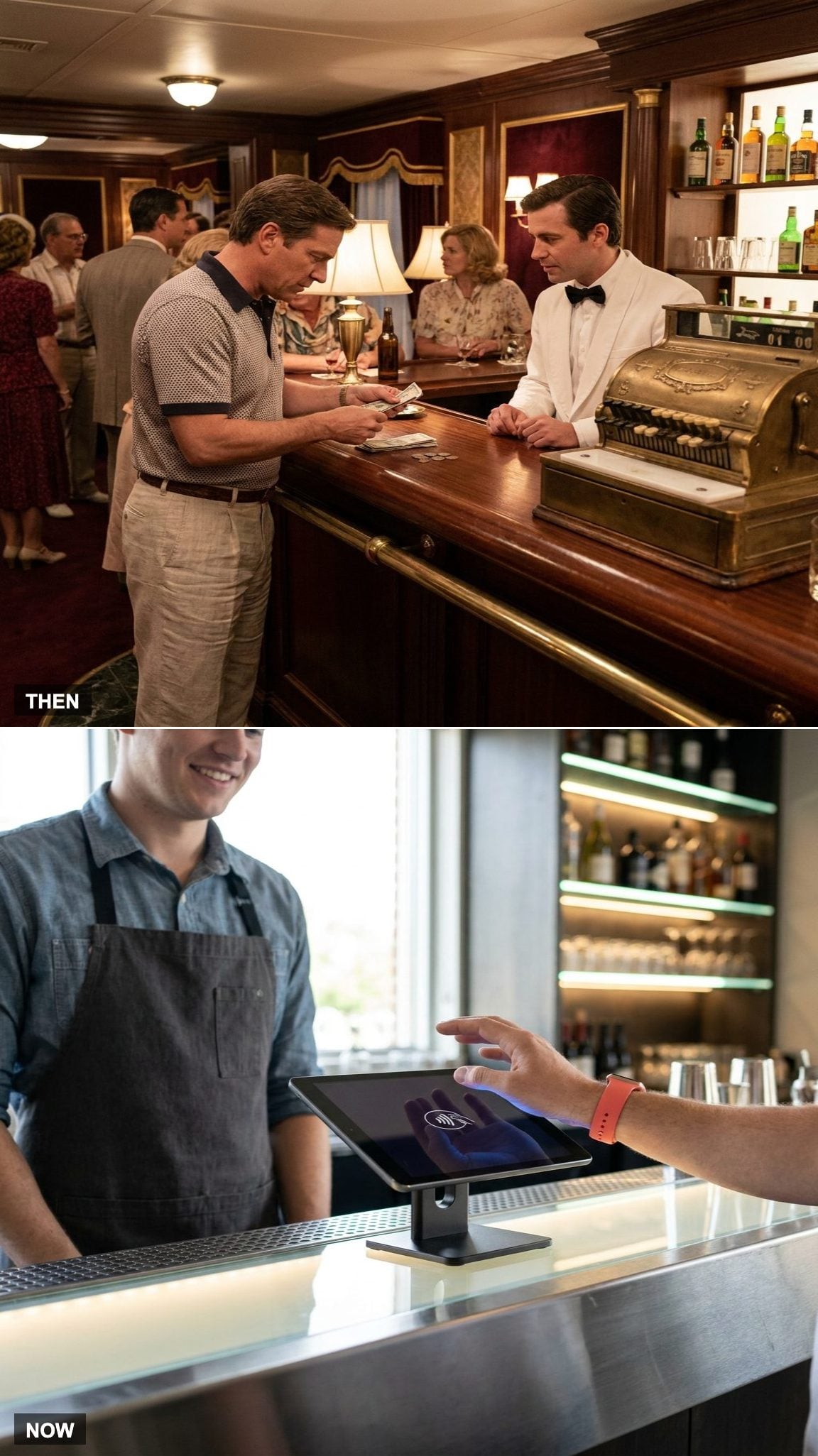 Cash, Signed Chits, and Cabin Accounts vs. Tap-and-Go Wristbands