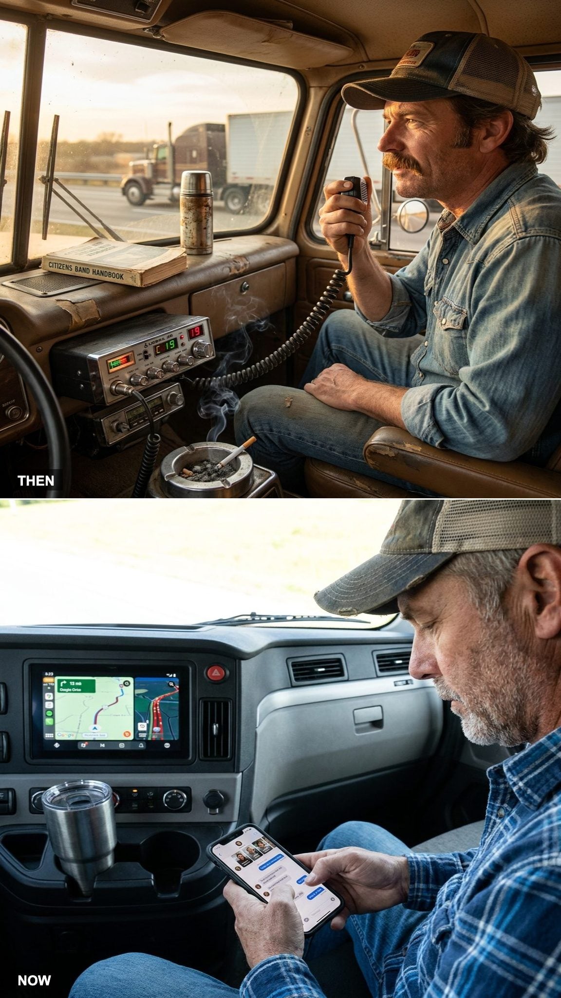CB Radios and Highway Chatter vs. Group Chats and Nav Apps