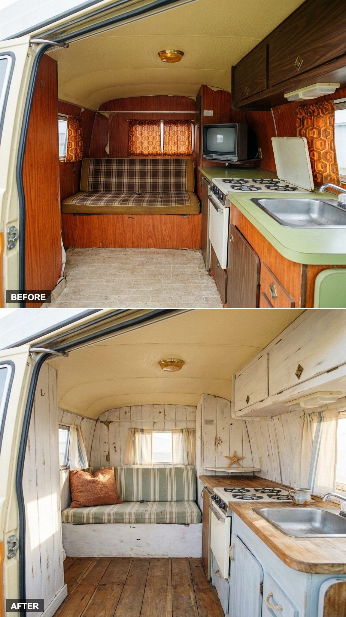 Coastal Baja Surf Van with Faded Everything