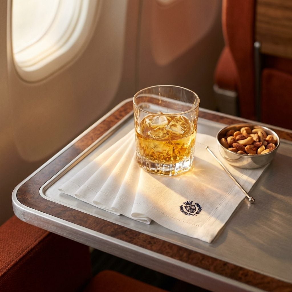 The Cloth Cocktail Napkin Placed Under Your Drink