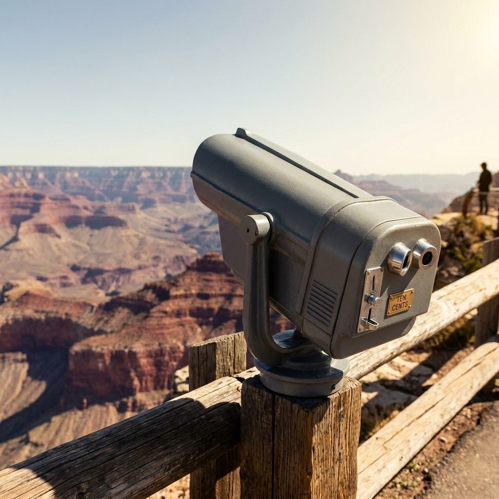 A Coin-Operated Binocular Viewer: About 10 Cents