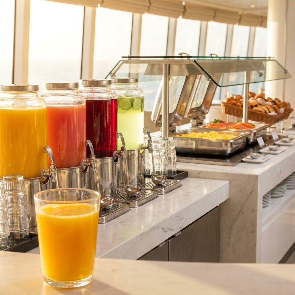 Drinking Four Glasses of Juice Before the Real Meal Even Starts