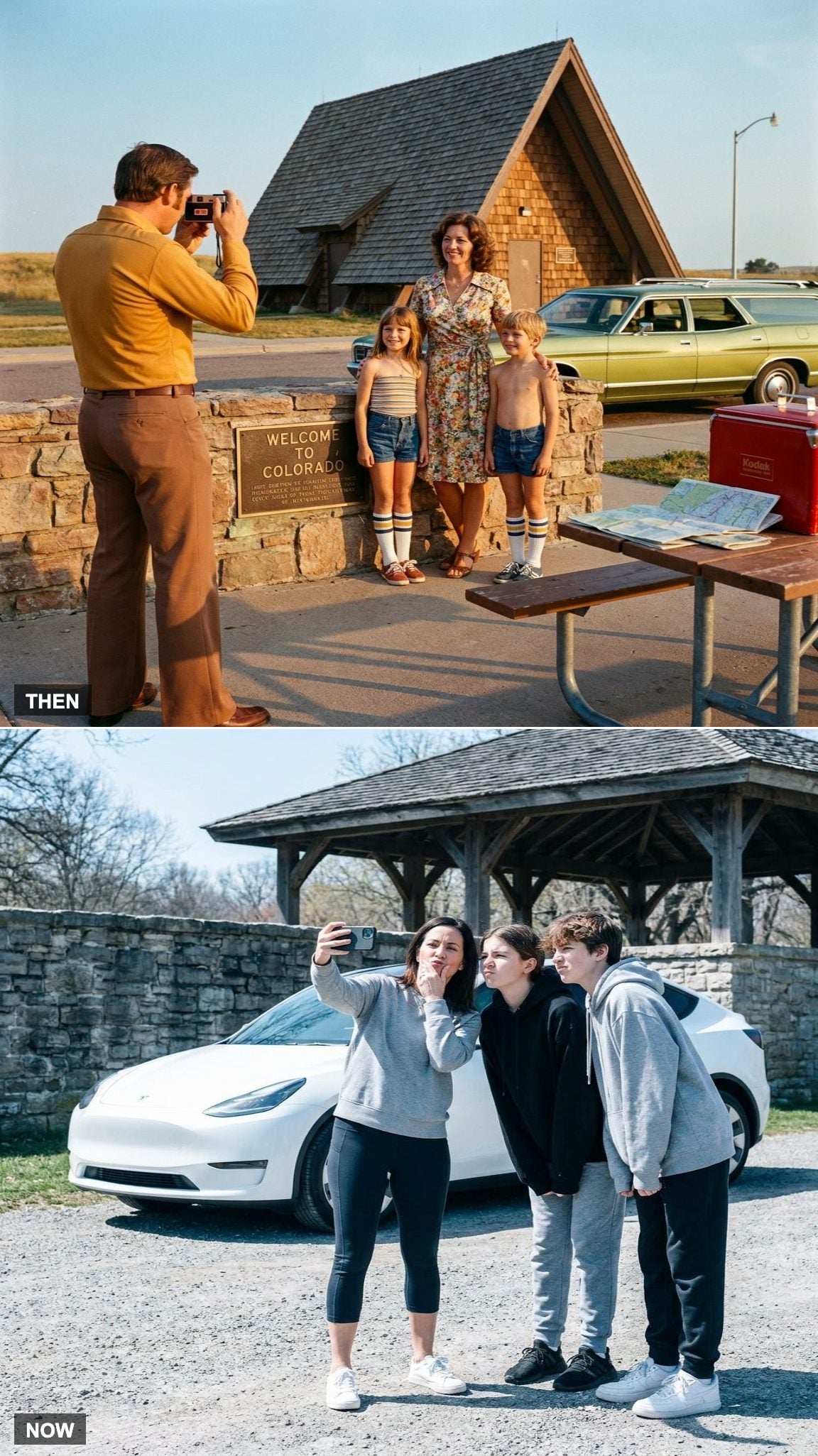 Families Took Photos With Film Cameras vs. Every Stop Becoming an Instant Social Media Post