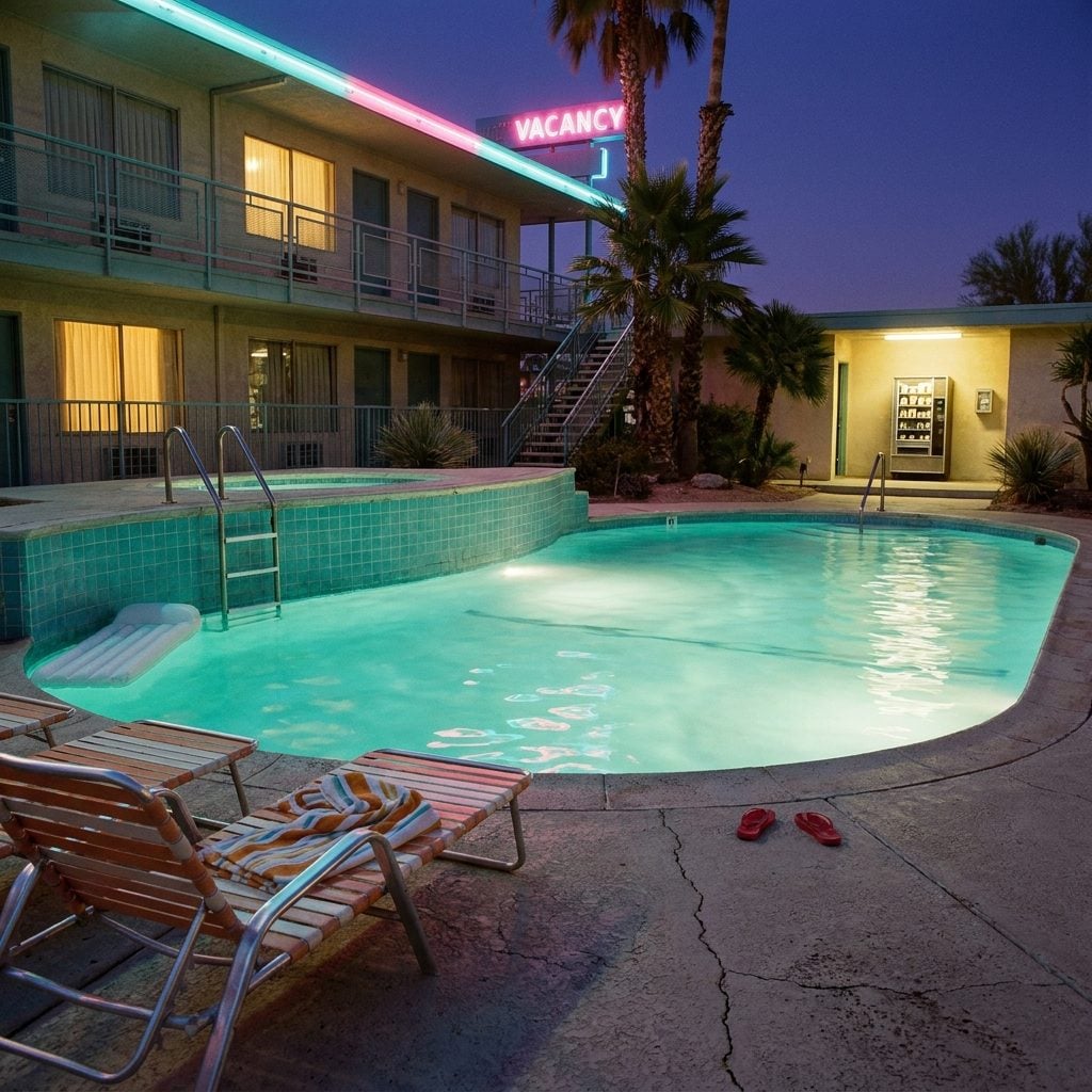 A Family Swim at the Motel Pool: Included With the Room