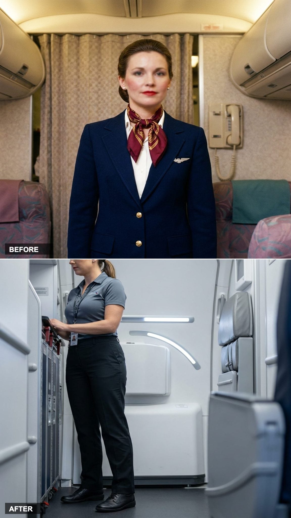 The Flight Attendant Uniform: From Tailored Glamour to Practical Polish